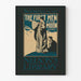 Vintage-Poster Die ersten Menschen auf dem Mond - Retro-Wanddekoration H.G. Wells
