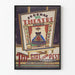 Vintage-Poster „Das Mädchen aus Pest“ für Wanddekoration Theater