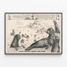 Vintage-Poster Zirkus John Robinson - Seehund- und Seelöwenschule — gerahmtes Bild an der Wand