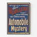 Vintage-Poster The Great Rouclere - Automobilgeheimnis