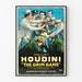 Vintage-Film-Poster Houdini The Grim Game Wanddekoration