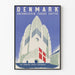 Wanddekoration Poster der Kirche Grundtvig in Kopenhagen