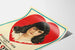 Vintage-Poster The Honor System weibliches Porträt rotes Herz