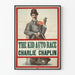Vintage-Poster The Kid Auto Race mit Charlie Chaplin