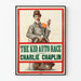Vintage-Poster The Kid Auto Race mit Charlie Chaplin