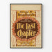 Vintage-Poster Wanddekoration Theater The Last Chapter