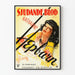 Vintage-Filmplakat Sjudande Blod mit weiblichem Porträt