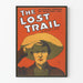 Vintage-Poster The Lost Trail - Wanddekoration im Western-Stil