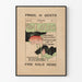 Vintage-Poster Zeitschrift The Lotos – Retro-Blumenwanddekoration