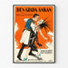 Vintage-Kinoposter Den Glada Änkan Wanddekoration