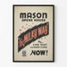 Vintage-Poster Mason Opera House The Milky Way