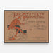 Vintage-Poster Der geheimnisvolle Schriftzug — gerahmtes Bild an der Wand