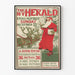 Vintage-Poster The New York Herald Weihnachtsausgabe 1896
