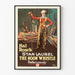 Vintage-Filmplakat The Noon Whistle mit Stan Laurel