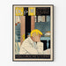 Vintage-Poster The Old Book Man - Retro- und künstlerische Wanddekoration