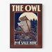 Vintage-Poster Eule und Werbung "The Owl"