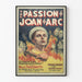 Vintage-Poster Das Leiden der Joan of Arc Wanddekoration
