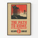 Vintage-Poster Der Weg nach Rom von Hilaire Belloc