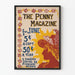 Vintage-Poster The Penny Magazine Juni - Retro-Wanddekoration