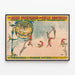 Vintage-Poster der Luftakrobaten der Brüder Potters — gerahmtes Bild an der Wand