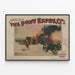 Vintage-Poster The Pony Express - Western-Wanddekoration — gerahmtes Bild an der Wand