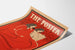 Vintage Dekorationsposter The Poster in Rot und Schwarz