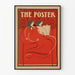 Vintage Dekorationsposter The Poster in Rot und Schwarz