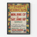 Vintage-Poster The Puppet Circus - Wanddekoration Theater