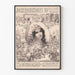 Vintage-Poster Königin der Sheba und König Salomo Wanddekoration