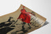 Vintage-Poster The Rebel Girl mit roter Fahne und engagierten Figuren
