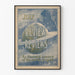 Vintage-Poster The Review of Reviews - Juli, illustriert Kosmos und Löwe-Konstellation