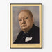 Poster Porträt von Winston S. Churchill im offiziellen Kostüm