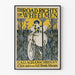 Altes Poster The Road Rights of Wheelmen für Vintage-Wanddekoration