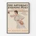 Vintage-Poster The Saturday Evening Post 1907 – Retro-Wanddekoration