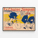 Vintage-Poster La Chaîne Simpson Radsport — gerahmtes Bild an der Wand