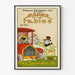 Vintage-Poster Aesops Fabeln Der Verschwender - Retro-Wanddekoration