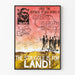 Engagiertes Poster Der Kampf ist für das Land - Wanddekoration mit Engagement