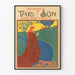 Vintage-Werbeplakat The Sun im Jugendstil