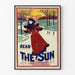 Vintage-Poster The Sun - Winterliches Eiskunstlaufen