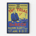 Vintage-Theaterposter Der Prozess von Dr. Beck