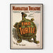 Vintage-Poster vom Manhattan-Theater The Turtle