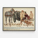 Vintage-Poster des Veterinärkorps der Amerikanischen Armee — gerahmtes Bild an der Wand