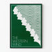 Poster The Western Wind, minimalistisches grünes und weißes Design