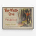 Vintage-Poster The White Cave - Australische Abenteuer-Wanddekoration — gerahmtes Bild an der Wand