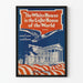 Vintage-Poster The White House ist das Leuchtturm der Welt