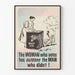 Vintage-Poster „The Woman Who Votes“ für engagierte Wanddekoration