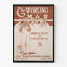 Vintage-Poster The Working Man zur Wanddekoration