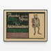 Vintage-Poster deutsches Theater Der Aktienbudiker — gerahmtes Bild an der Wand