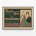Poster Theater An der Spree Der Aktienhändler Marie Grimm als Tante Flora — gerahmtes Bild an der Wand