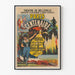 Vintage-Poster vom Belleville-Theater in Paris zum Jahrhundertjubiläum der Revue